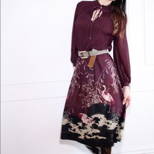 VINTAGE DRESS AMAZING PRINT